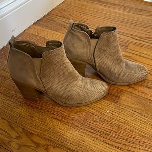 Beige Ankle Booties